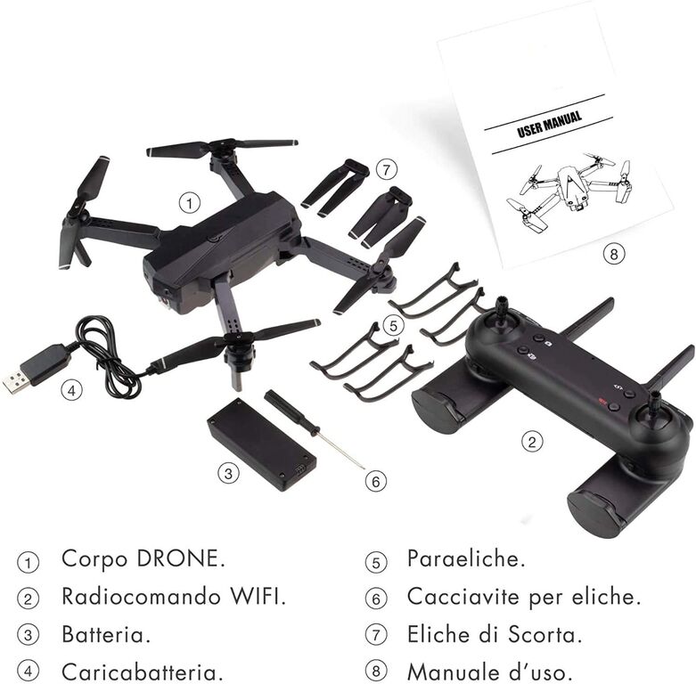 4510961 Drone con Telecamera ad Alta